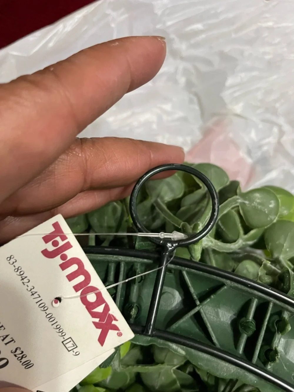 Green Faux Boxwood Wreath - Brand